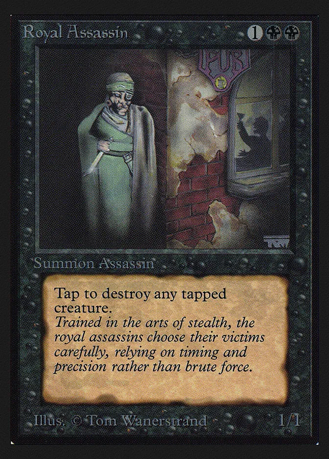 1993 Intl. Collectors' Edition Royal Assassin rare #124 rare card image