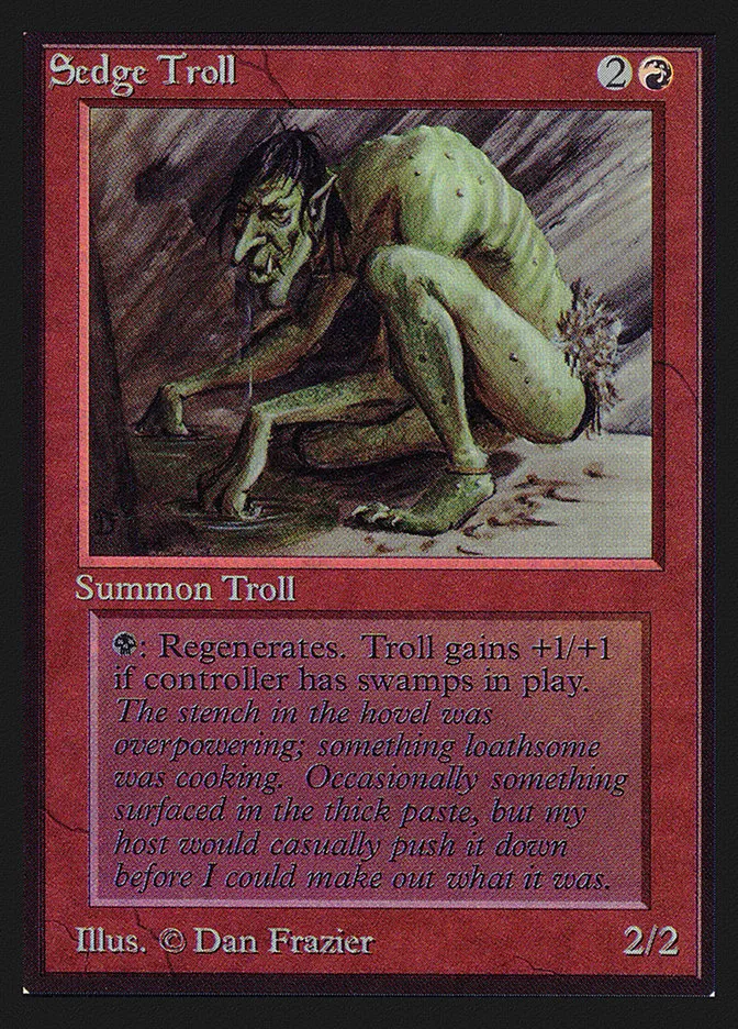 1993 Intl. Collectors' Edition Sedge Troll #173 rare card image