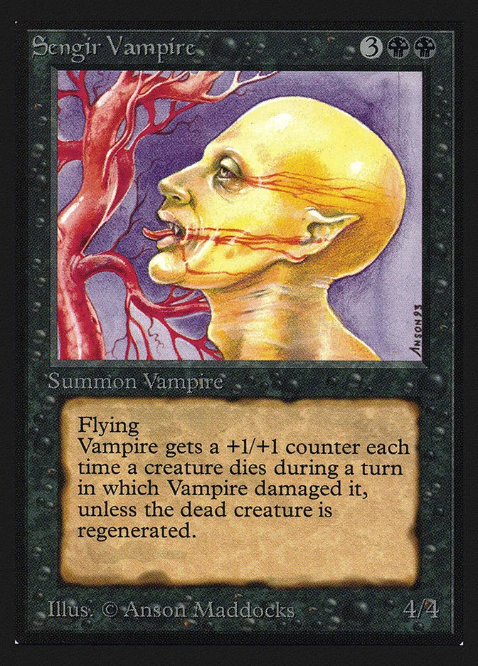 1993 Intl. Collectors' Edition Sengir Vampire uncommon #128 uncommon card image