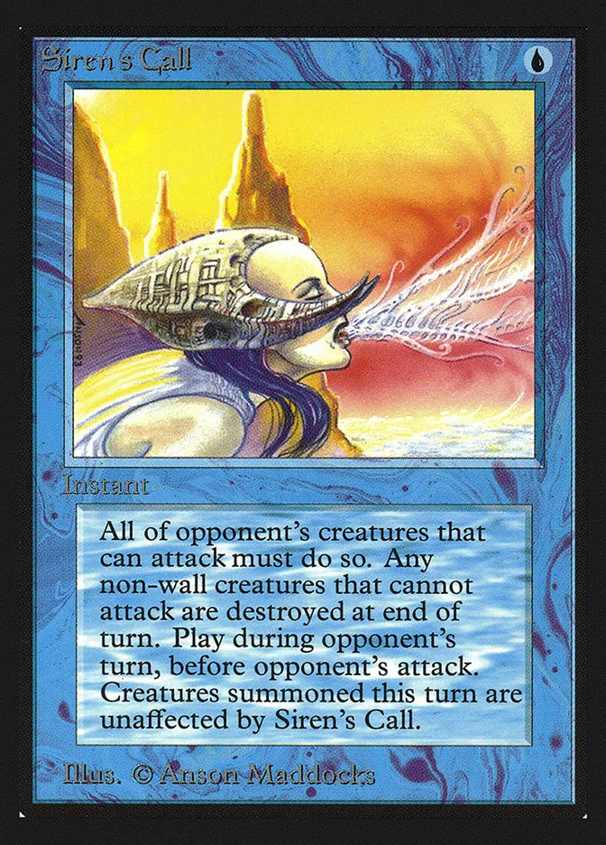 1993 Intl. Collectors' Edition Siren's Call uncommon #78 uncommon card image
