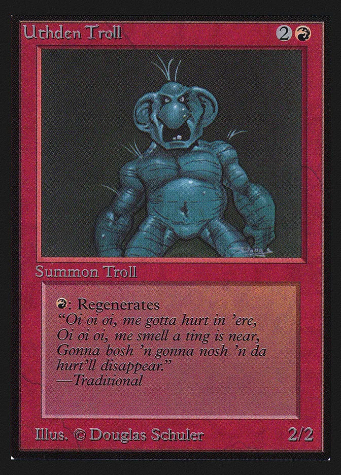 1993 Intl. Collectors' Edition Uthden Troll uncommon #181 uncommon card image