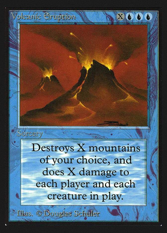 1993 Intl. Collectors' Edition Volcanic Eruption rare #89 rare card image