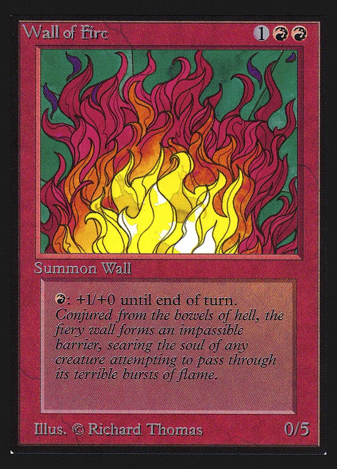 1993 Intl. Collectors' Edition Wall of Fire uncommon #182 uncommon card image