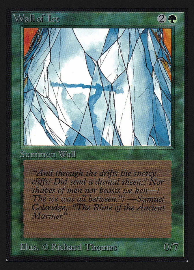 1993 Intl. Collectors' Edition Wall of Ice #225 uncommon card image