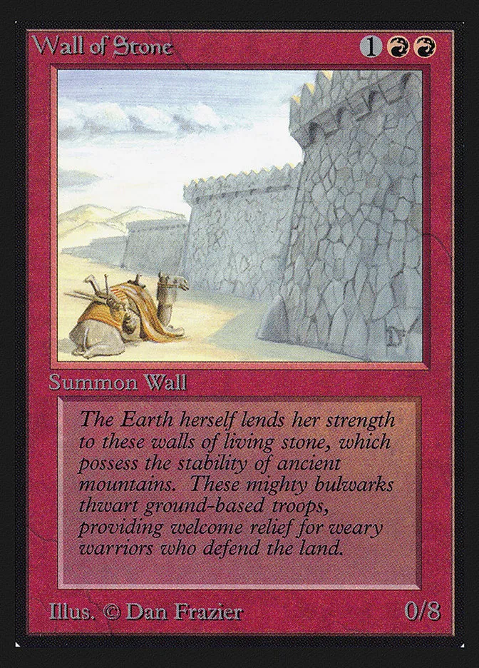 1993 Intl. Collectors' Edition Wall of Stone uncommon #183 uncommon card image