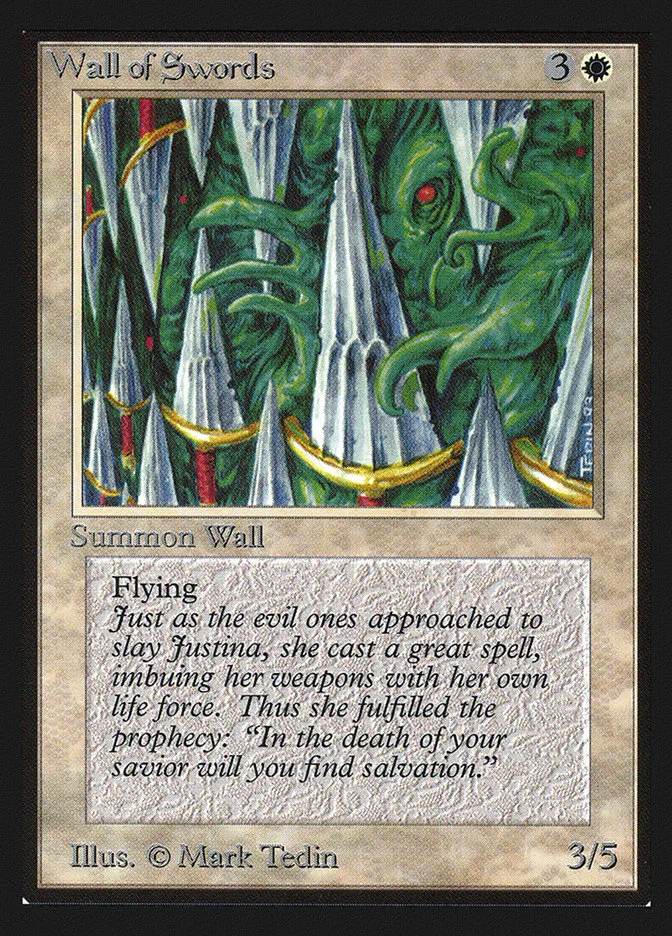 1993 Intl. Collectors' Edition Wall of Swords uncommon #43 uncommon card image