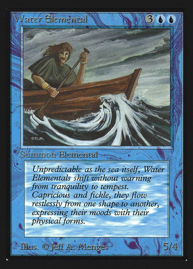 1993 Intl. Collectors' Edition Water Elemental #92 uncommon card image