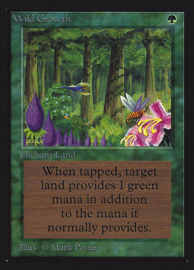 1993 Intl. Collectors' Edition Wild Growth common #230 common card image
