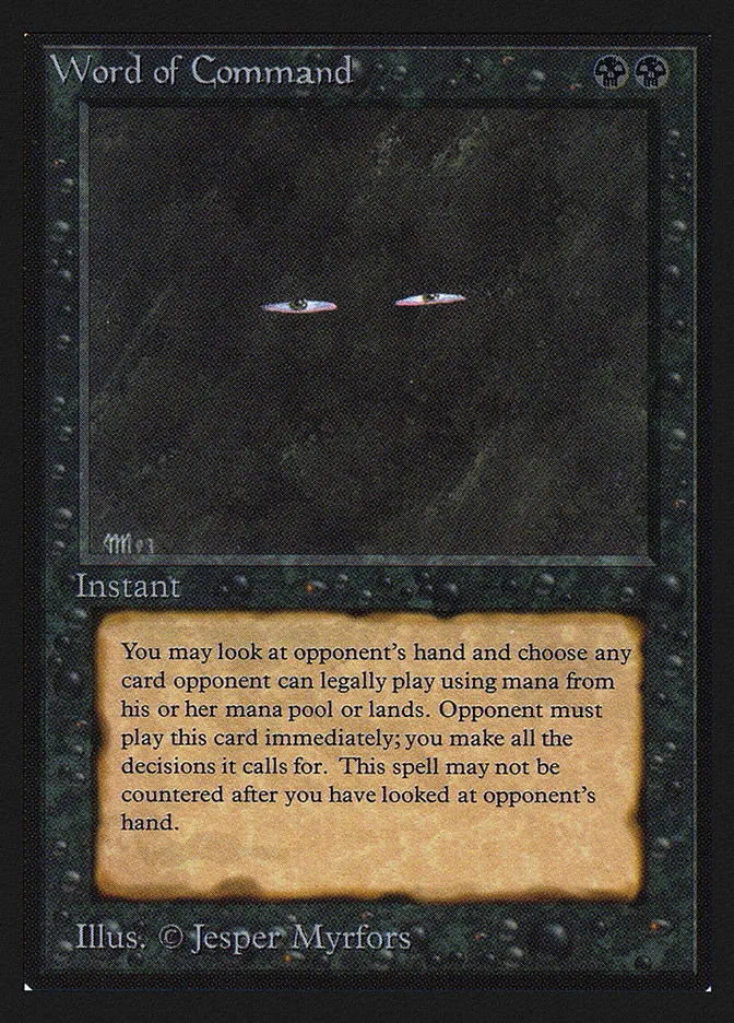 1993 Intl. Collectors' Edition Word of Command rare #137 rare card image