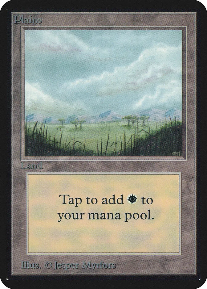 1993 Limited Edition Alpha Plains common #287 common card image