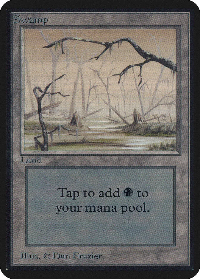 1993 Limited Edition Alpha Swamp common #291 common card image