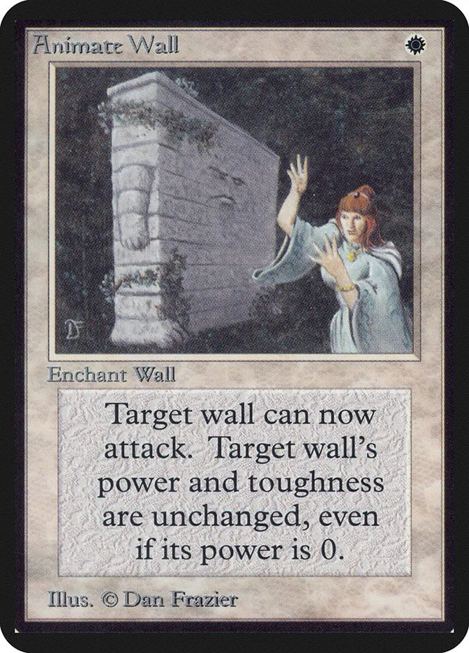1993 Limited Edition Alpha Animate Wall rare #1 rare card image