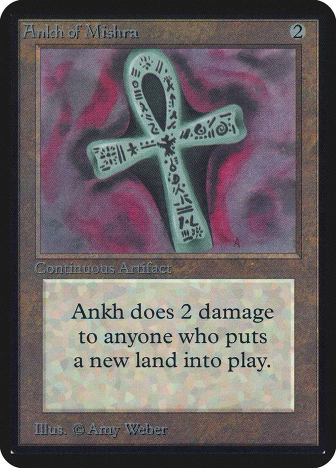 1993 Limited Edition Alpha Ankh of Mishra #230 rare card image