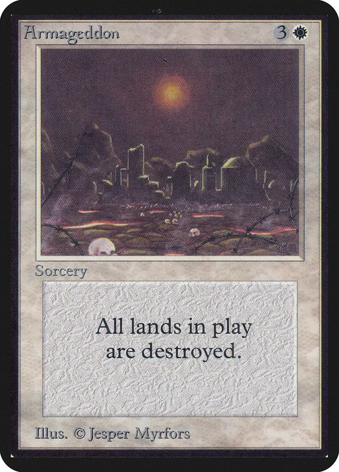 1993 Limited Edition Alpha Armageddon rare #2 rare card image