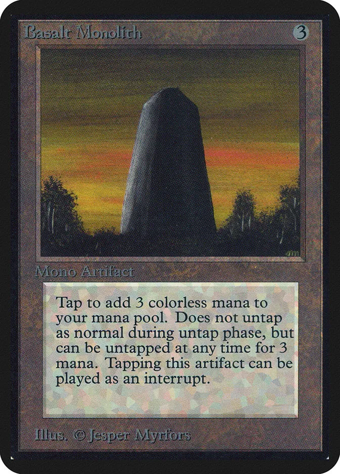 1993 Limited Edition Alpha Basalt Monolith uncommon #231 uncommon card image