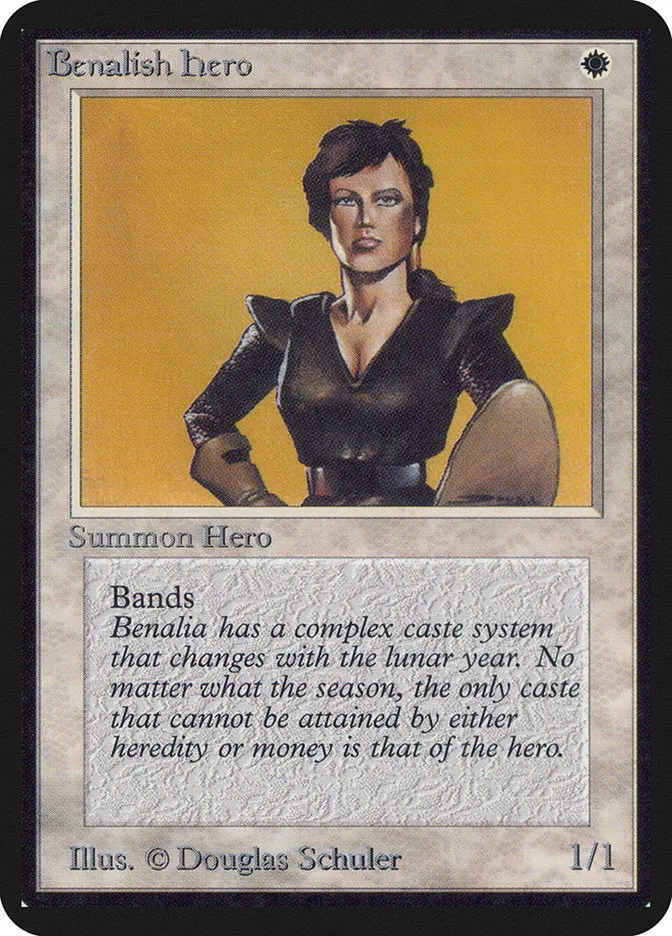 1993 Limited Edition Alpha Benalish Hero common #4 common card image