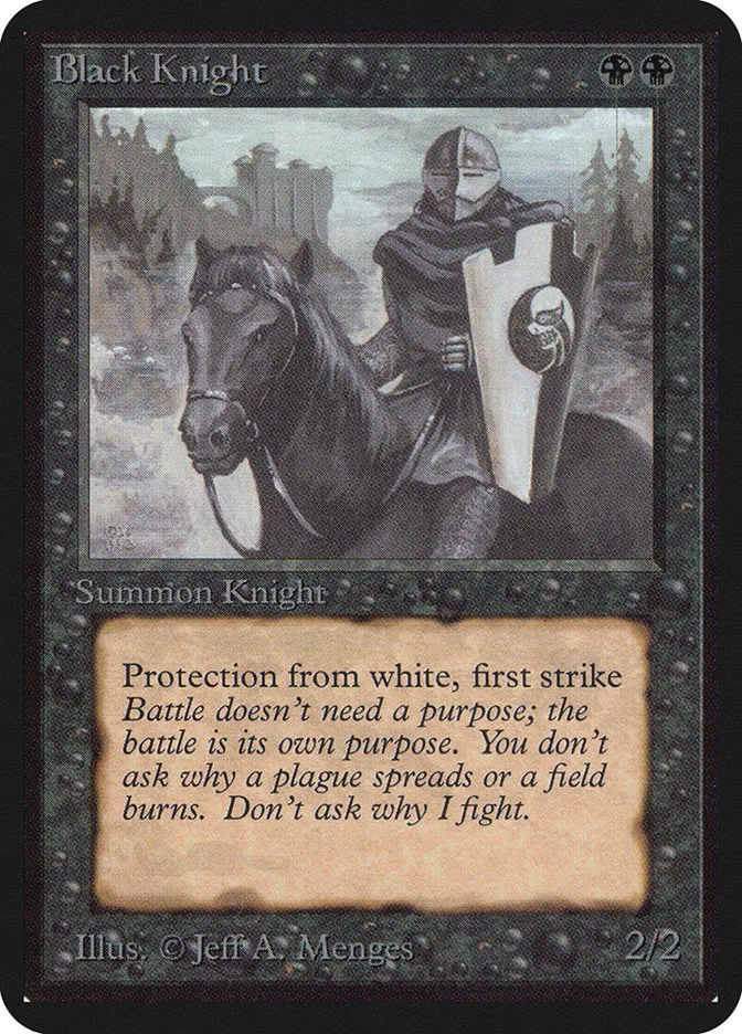 1993 Limited Edition Alpha Black Knight uncommon #94 uncommon card image