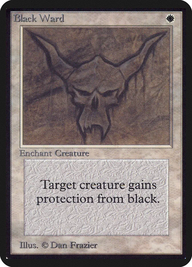 1993 Limited Edition Alpha Black Ward uncommon #5 uncommon card image