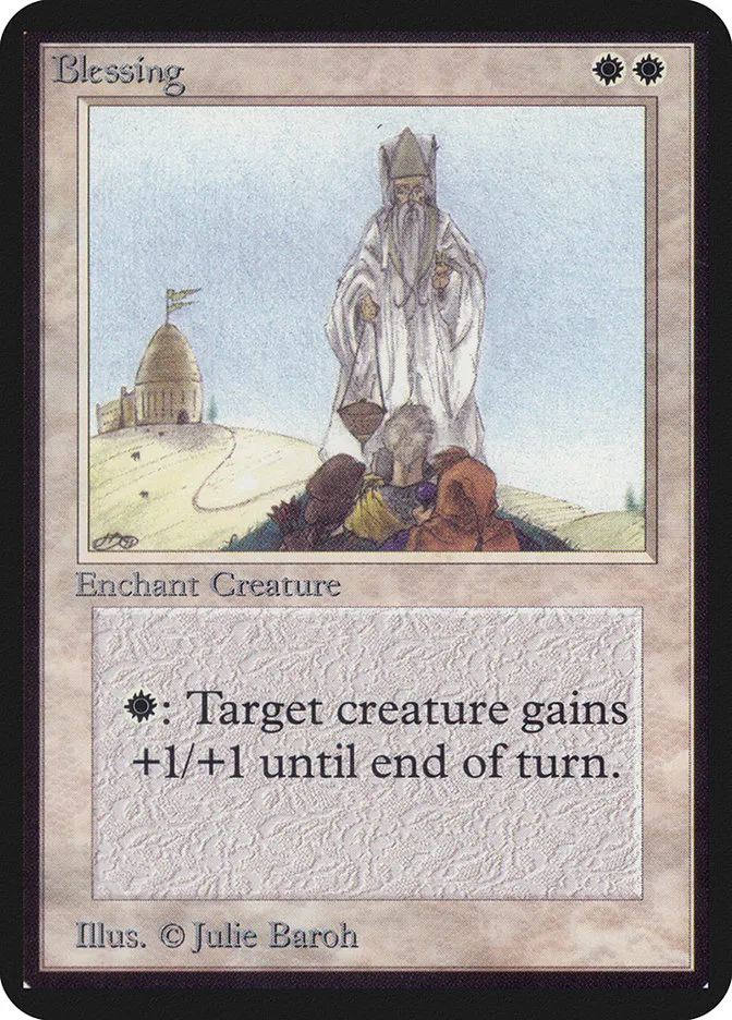 1993 Limited Edition Alpha Blessing rare #7 rare card image