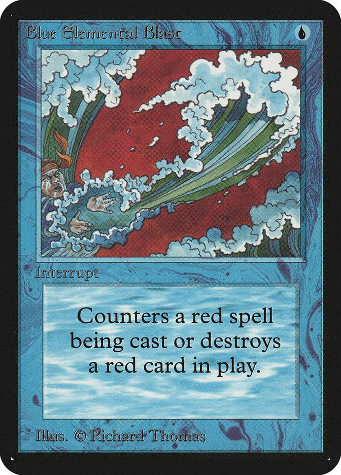 1993 Limited Edition Alpha Blue Elemental Blast common #49 common card image