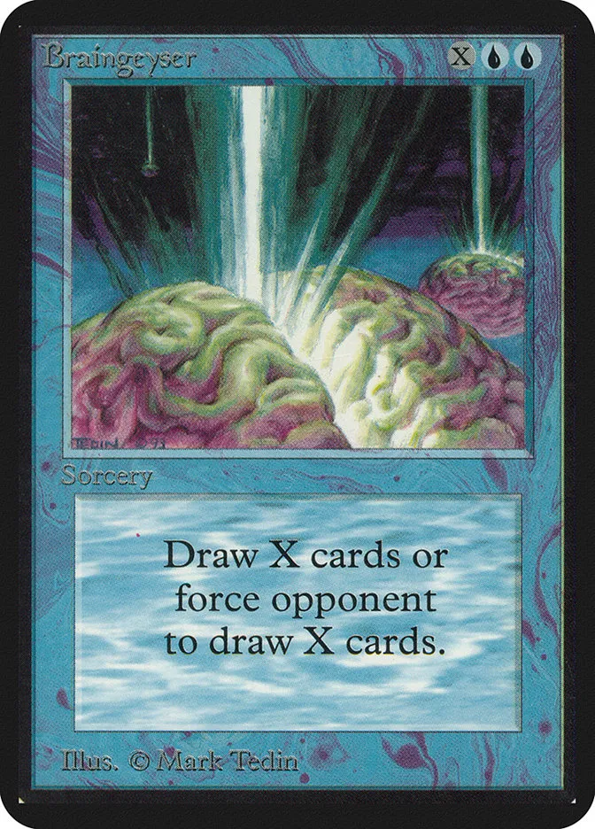 1993 Limited Edition Alpha Braingeyser rare #50 rare card image