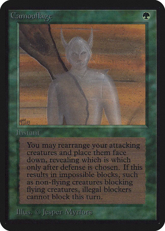 1993 Limited Edition Alpha Camouflage uncommon #187 uncommon card image