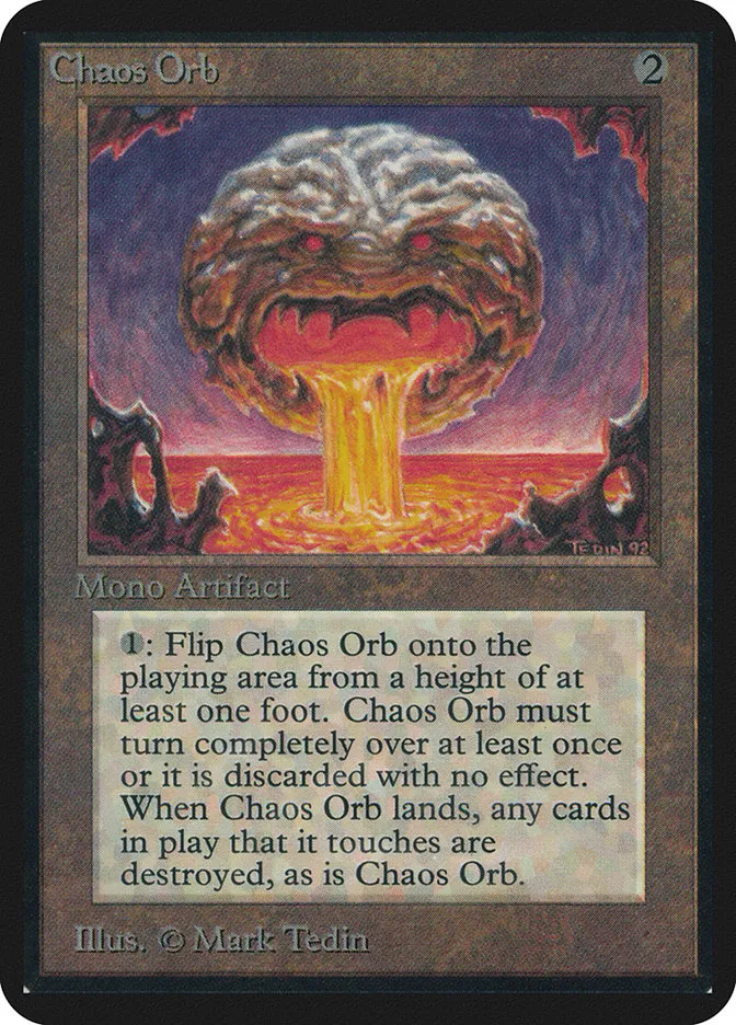 1993 Limited Edition Alpha Chaos Orb rare #235 rare card image