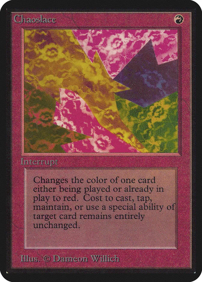 1993 Limited Edition Alpha Chaoslace rare #139 rare card image