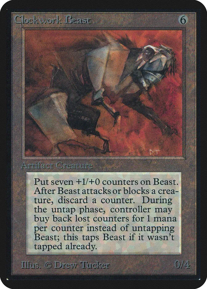1993 Limited Edition Alpha Clockwork Beast rare #236 rare card image