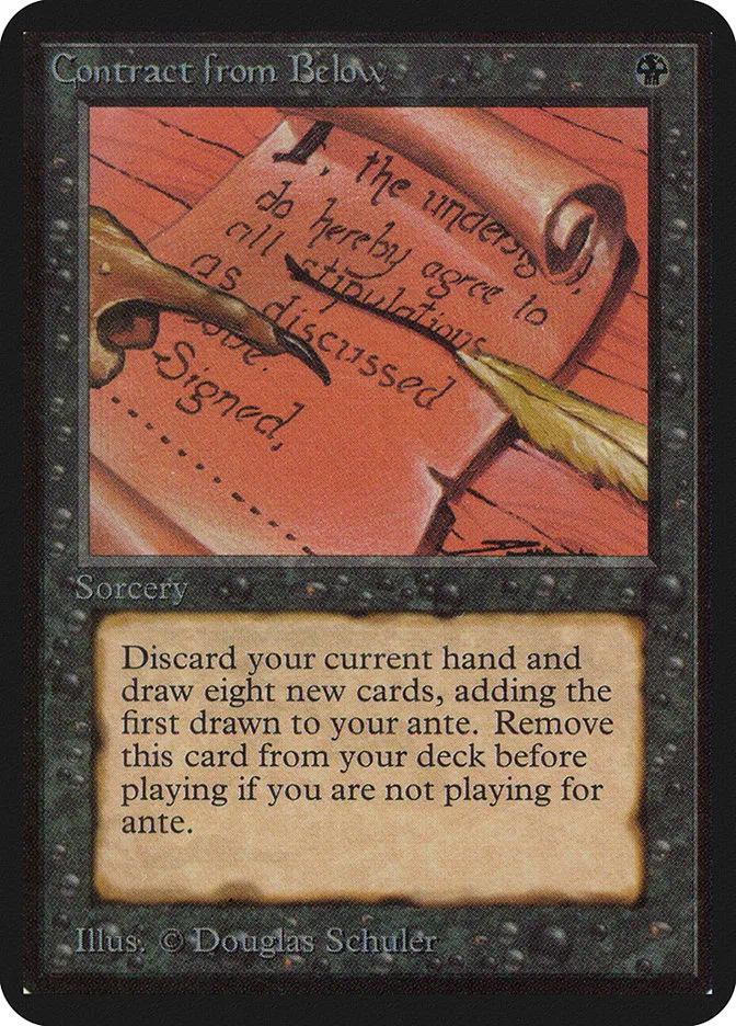 1993 Limited Edition Alpha Contract from Below rare #96 rare card image