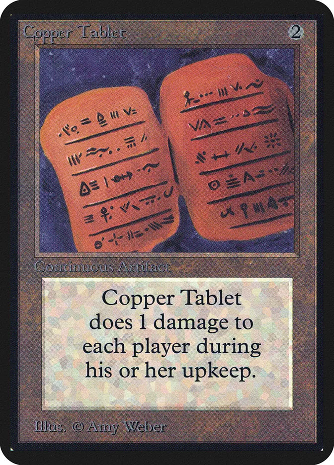 1993 Limited Edition Alpha Copper Tablet uncommon #238 uncommon card image