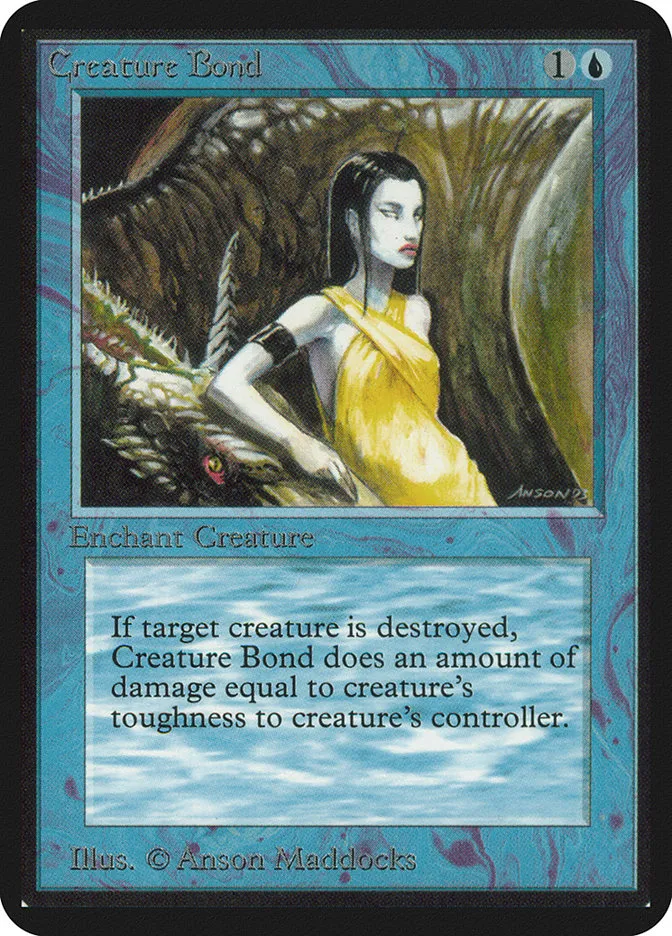 1993 Limited Edition Alpha Creature Bond common #55 common card image