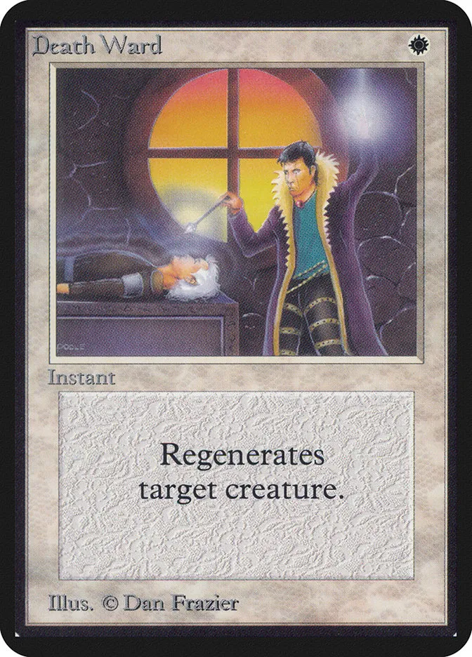 1993 Limited Edition Alpha Death Ward common #17 common card image