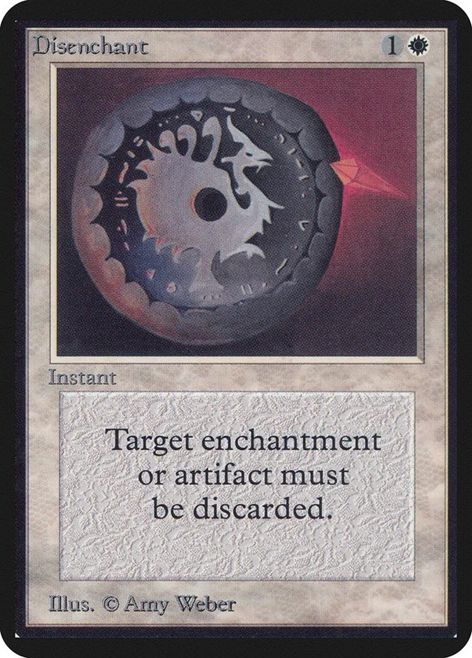 1993 Limited Edition Alpha Disenchant common #18 common card image