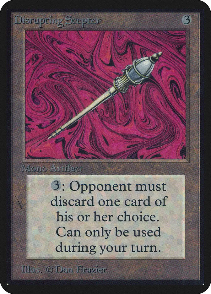 1993 Limited Edition Alpha Disrupting Scepter rare #242 rare card image