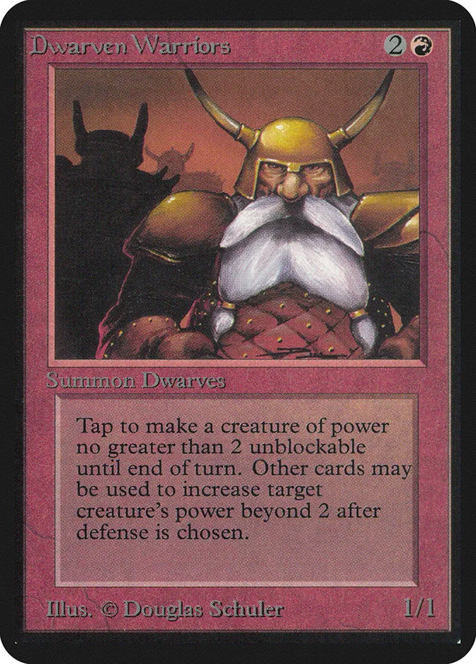 1993 Limited Edition Alpha Dwarven Warriors common #143 common card image