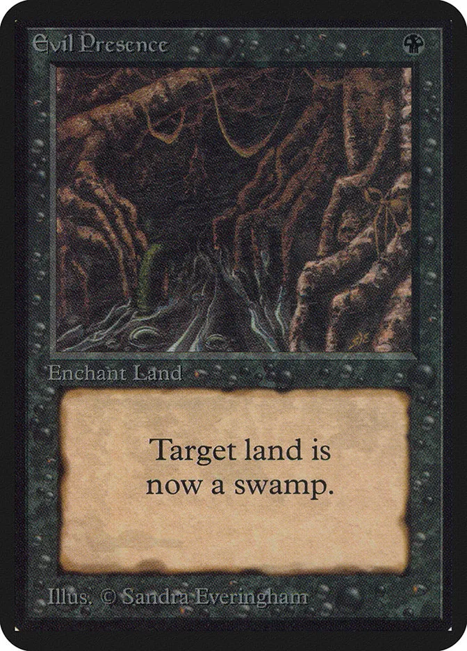 1993 Limited Edition Alpha Evil Presence uncommon #107 uncommon card image