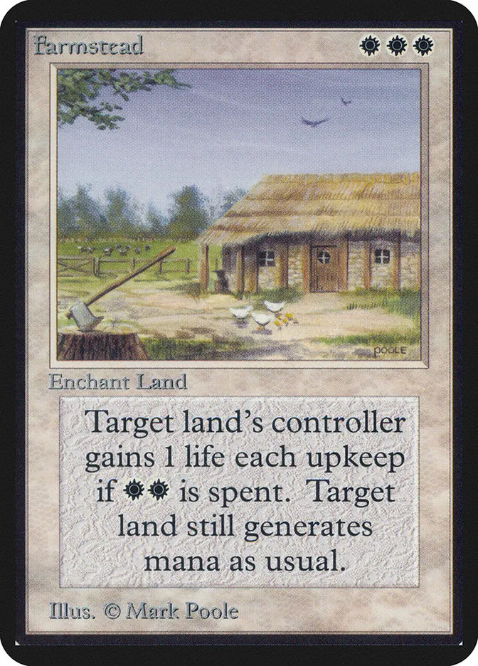 1993 Limited Edition Alpha Farmstead rare #19 rare card image