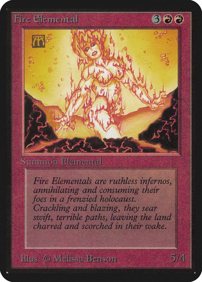 1993 Limited Edition Alpha Fire Elemental uncommon #148 uncommon card image