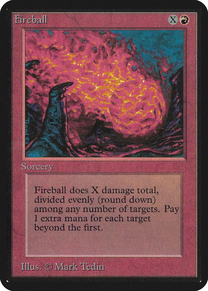 1993 Limited Edition Alpha Fireball common #149 common card image