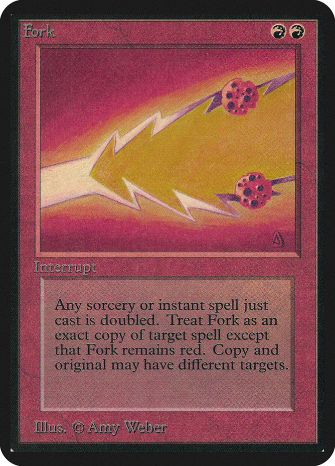1993 Limited Edition Alpha Fork rare #152 rare card image