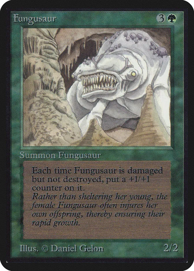 1993 Limited Edition Alpha Fungusaur rare #195 rare card image