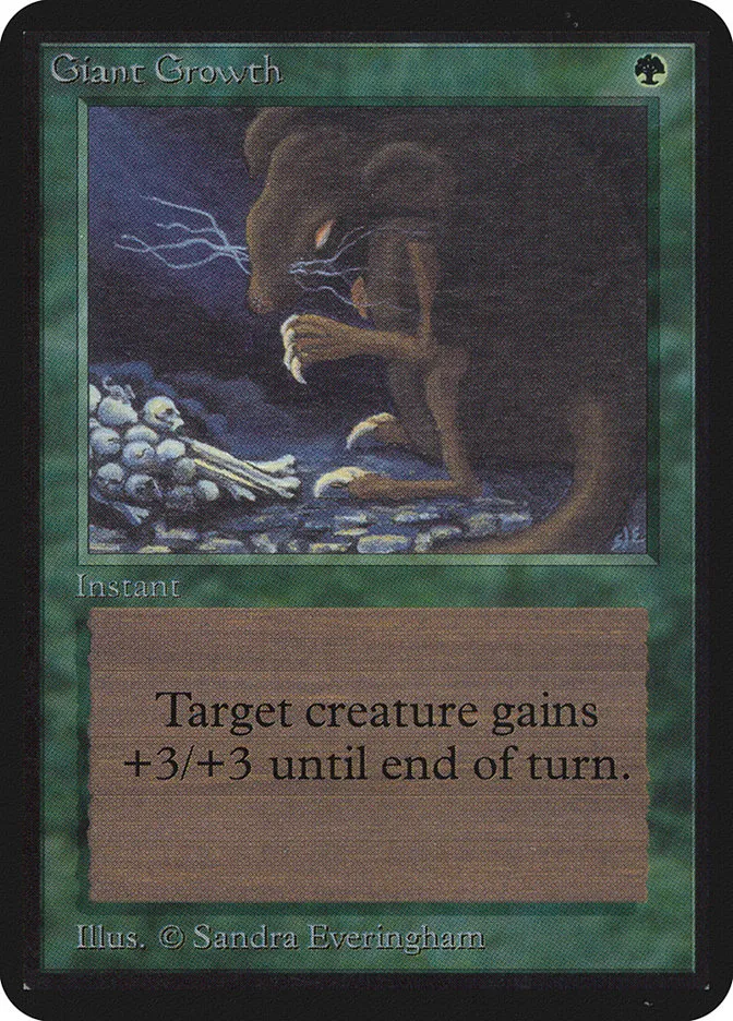 1993 Limited Edition Alpha Giant Growth #197 common card image