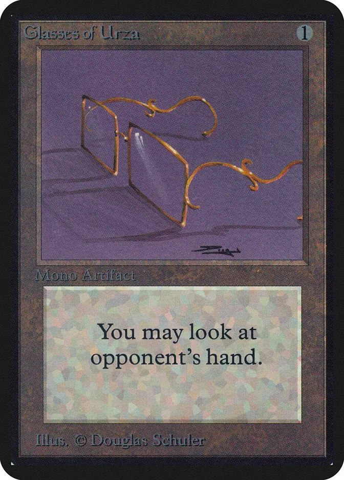 1993 Limited Edition Alpha Glasses of Urza uncommon #245 uncommon card image