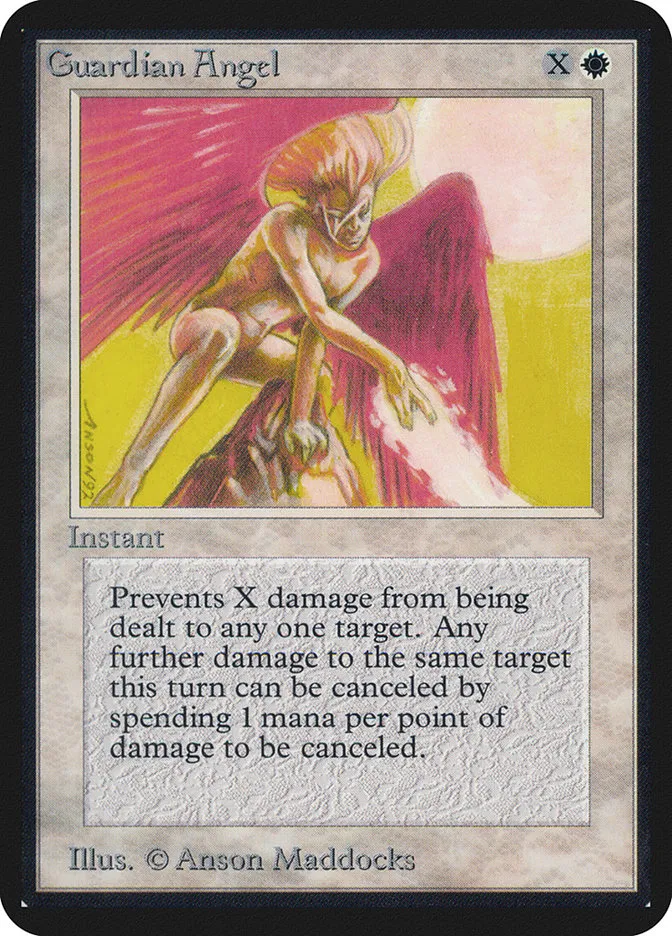 1993 Limited Edition Alpha Guardian Angel common #21 common card image