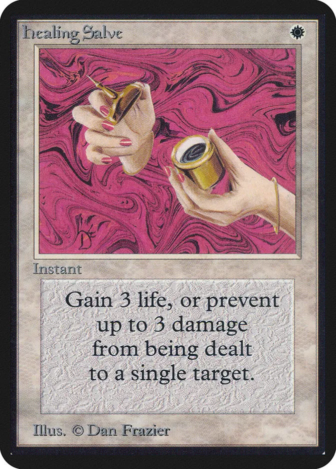 1993 Limited Edition Alpha Healing Salve common #22 common card image