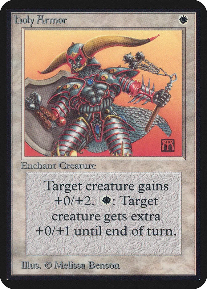 1993 Limited Edition Alpha Holy Armor common #23 common card image