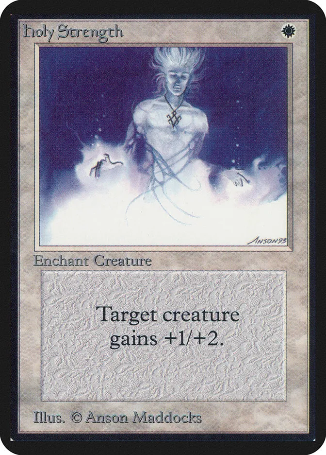 1993 Limited Edition Alpha Holy Strength common #24 common card image