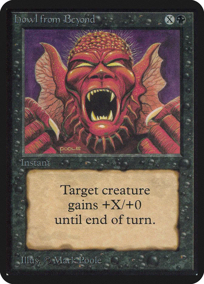 1993 Limited Edition Alpha Howl from Beyond common #111 common card image