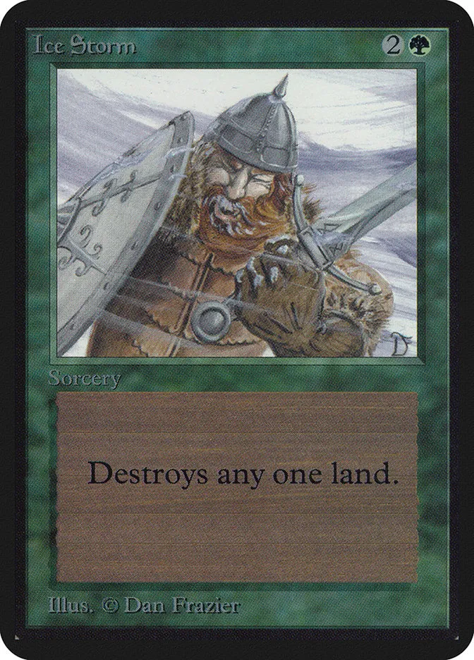1993 Limited Edition Alpha Ice Storm uncommon #201 uncommon card image